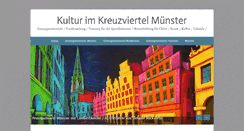 Desktop Screenshot of kultur-im-kreuzviertel-muenster.de