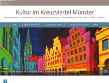Tablet Screenshot of kultur-im-kreuzviertel-muenster.de